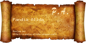 Pandia Alida névjegykártya
